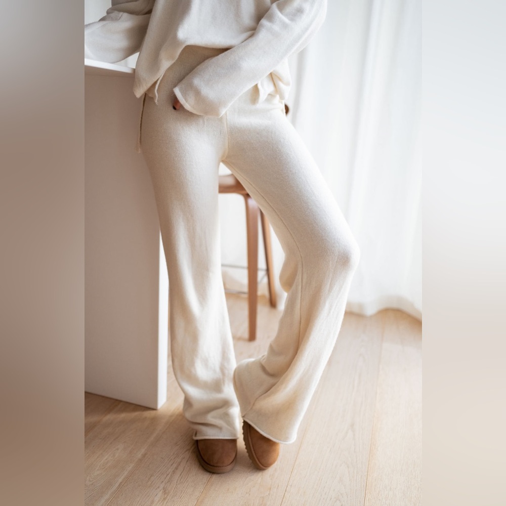 Soft Ecru Lounge Dickie Pants